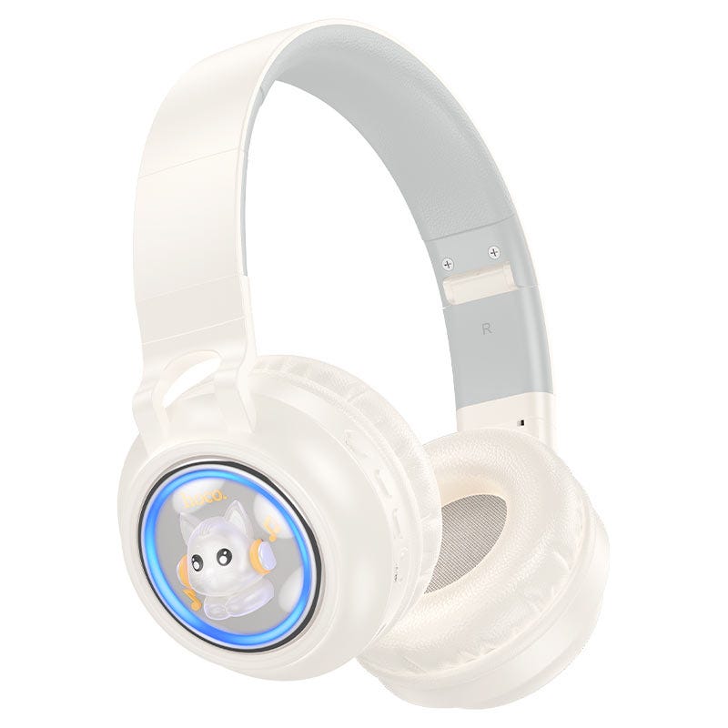 HOCO W50 Cute fun BT headphones milky white