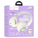 HOCO W50 Cute fun BT headphones milky white
