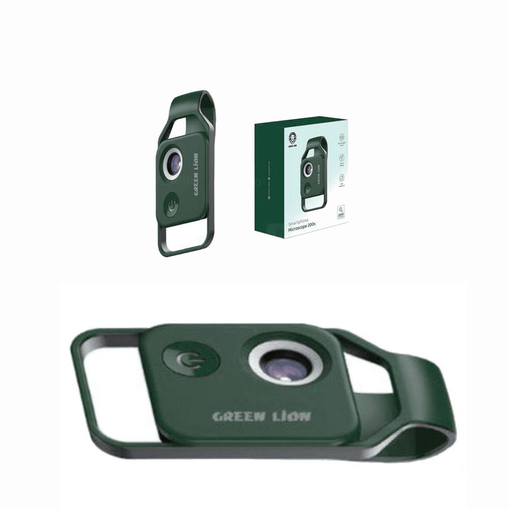 Green Lion Smartphone Microscope 200x Green