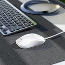 HOCO GM13 Esteem business wired mouse white