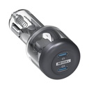 Powerology Ultra-Quick Crystalline Series Car Charger Transparent