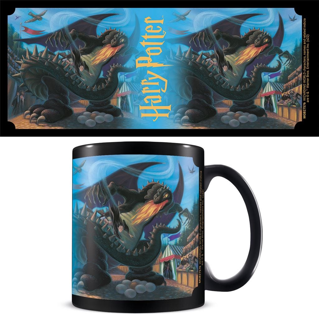HARRY POTTER - BOOK 4 FIRST TASK BLACK (MUG)