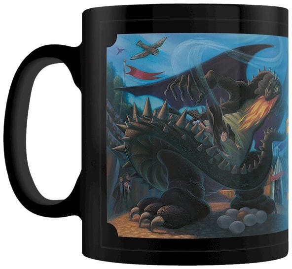 HARRY POTTER - BOOK 4 FIRST TASK BLACK (MUG)