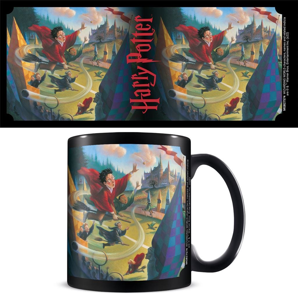 HARRY POTTER - BOOK 1 QUIDDITCH BLACK (MUG)