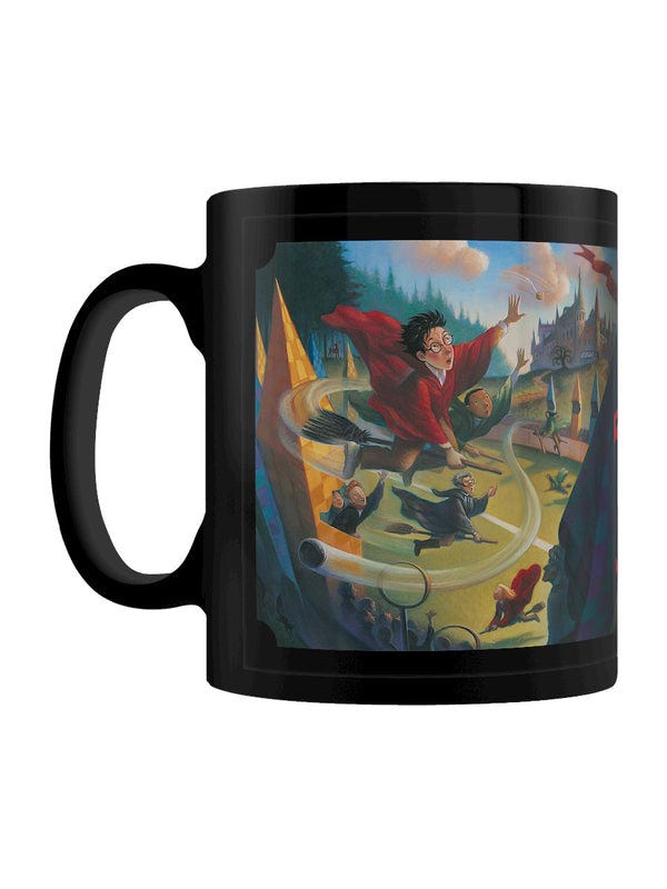 HARRY POTTER - BOOK 1 QUIDDITCH BLACK (MUG)