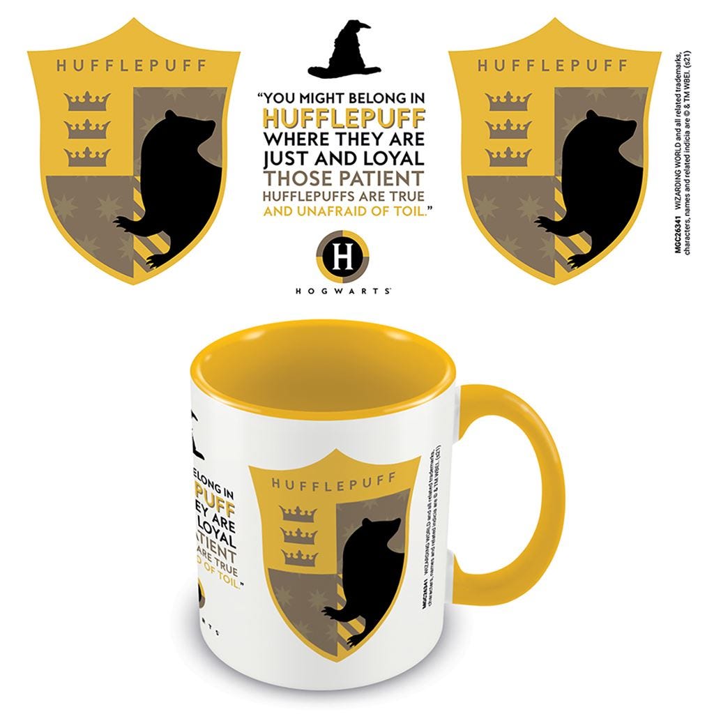 HARRY POTTER - HUFFLEPUFF HOUSE PRIDE YELLOW INNER C (MUG)