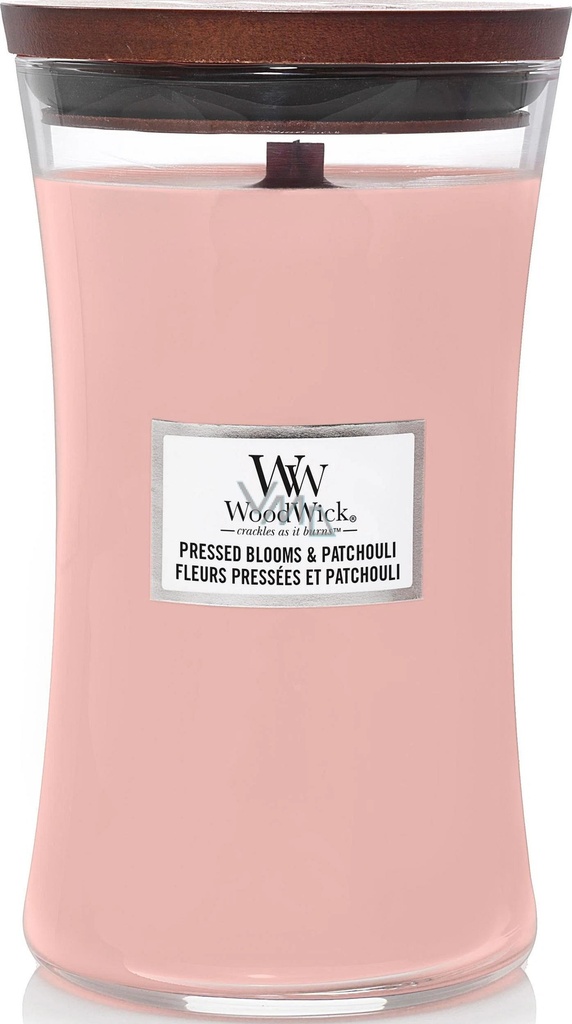 WOODWICK LARGE HOURGLASS PRESSED BLOOMS & PATCHOULI