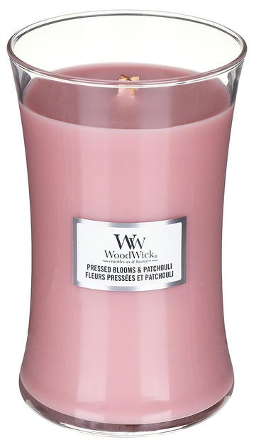 WOODWICK LARGE HOURGLASS PRESSED BLOOMS & PATCHOULI