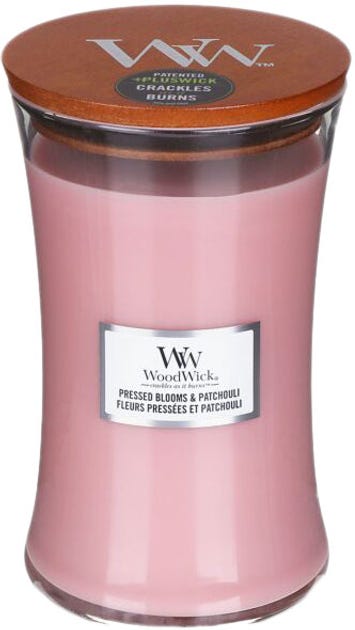 WOODWICK LARGE HOURGLASS PRESSED BLOOMS & PATCHOULI