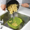 Square Colander Medium Green 21cm