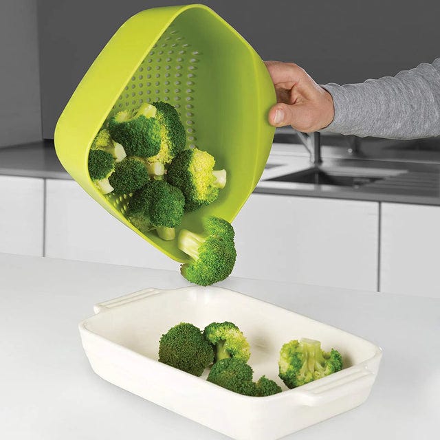 Square Colander Medium Green 21cm