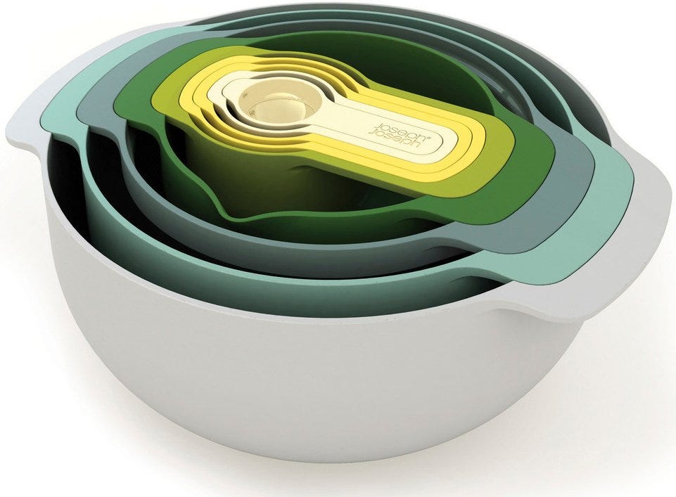 NestPlus Preparation Bowls 9pcs Opal