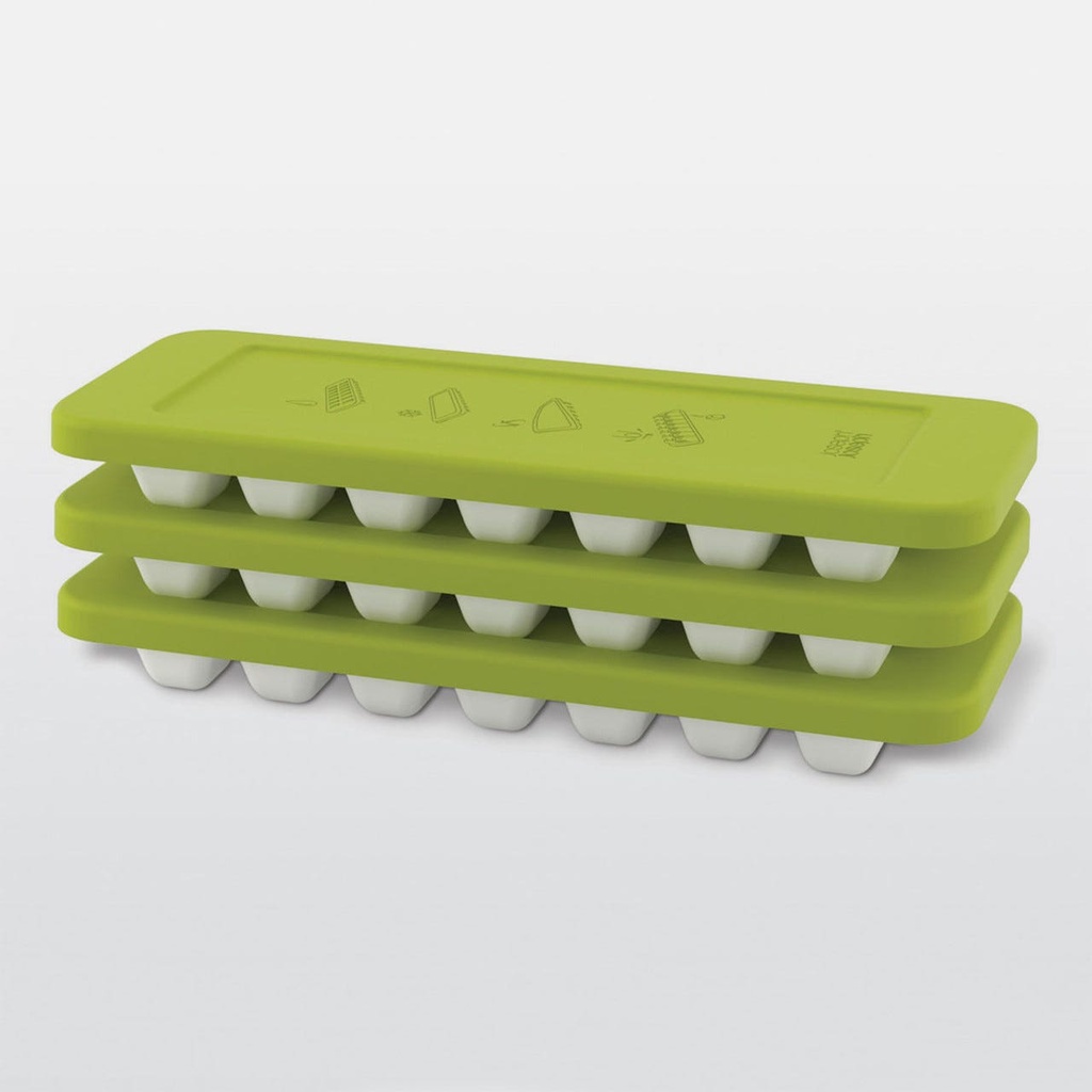 QuickSnapPlus StckableIce-CubeTray-Green