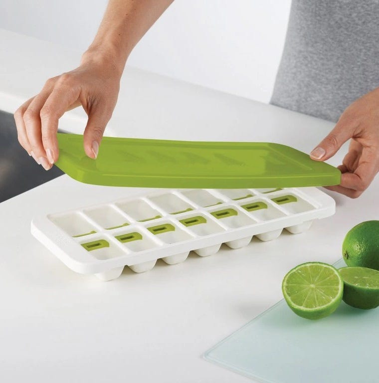 QuickSnapPlus StckableIce-CubeTray-Green