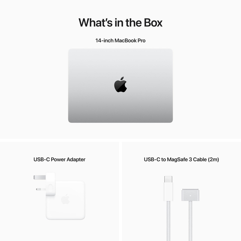Apple MacBook Pro 14" M2 Pro chip with 12 core CPU and 19 core GPU, 1TB SSD - Silver