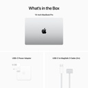 Apple MacBook Pro 14" M2 Pro chip with 12 core CPU and 19 core GPU, 1TB SSD - Silver