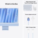 Apple 24-inch iMac with Retina 4.5K M4 chip with 10 core CPU and 10 core GPU, 16GB, 512GB SSD Blue