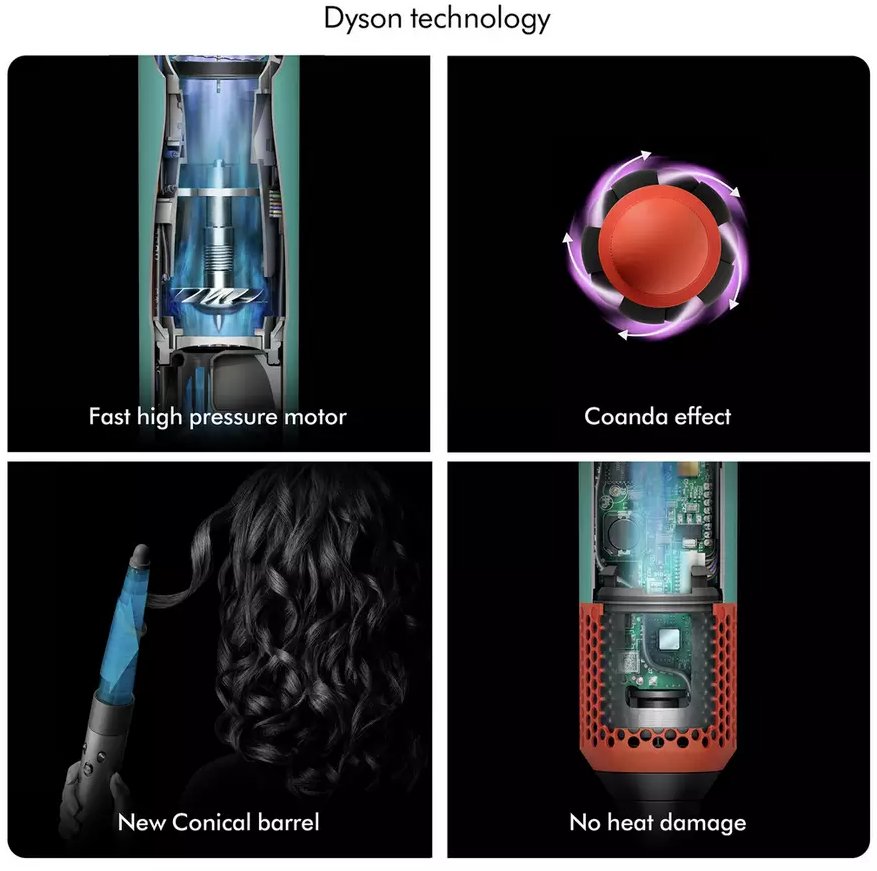 Dyson Airwrap i.d.™ multi-styler and dryer Straight+Wavy in Ceramic patina and topaz 