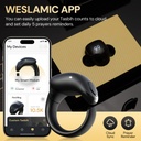 Weslamic iTasbih Ring - Salam BLACK, 20mm&22mm