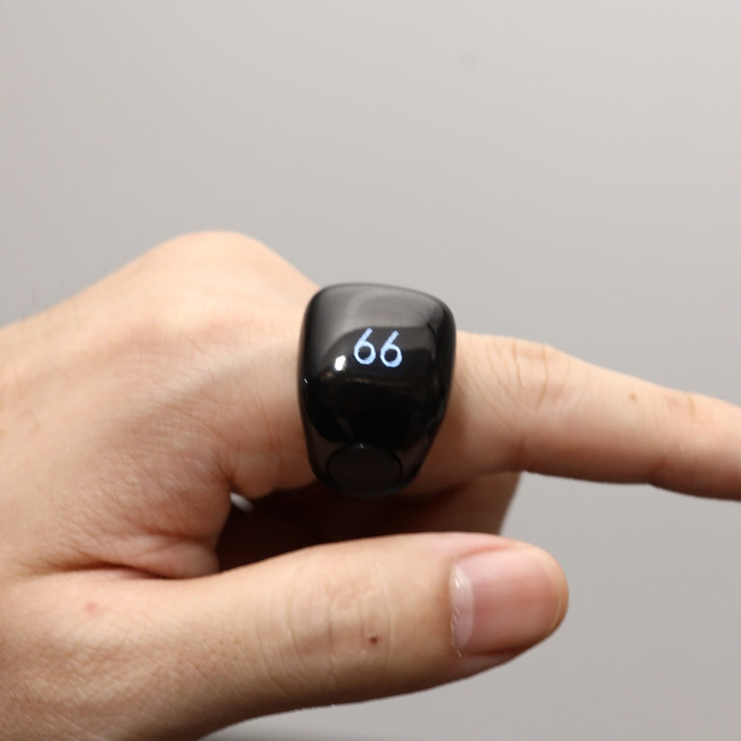 Weslamic iTasbih Ring - Salam BLACK, 20mm&22mm
