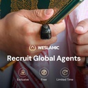 Weslamic iTasbih Ring - Salam BLACK, 20mm&22mm