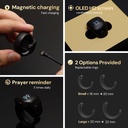 Weslamic iTasbih Ring - Salam BLACK, 20mm&22mm