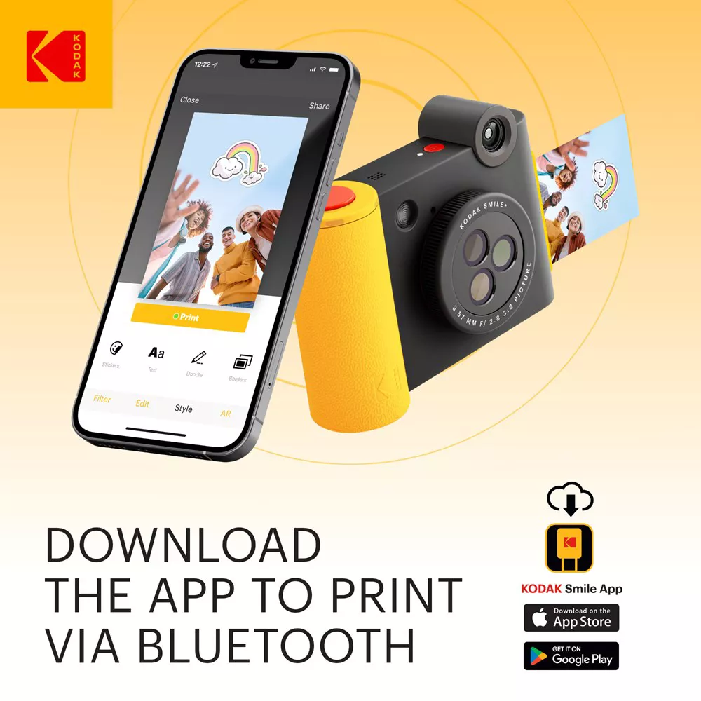 Kodak Smile + Instant Print D/ Camera-Blk
