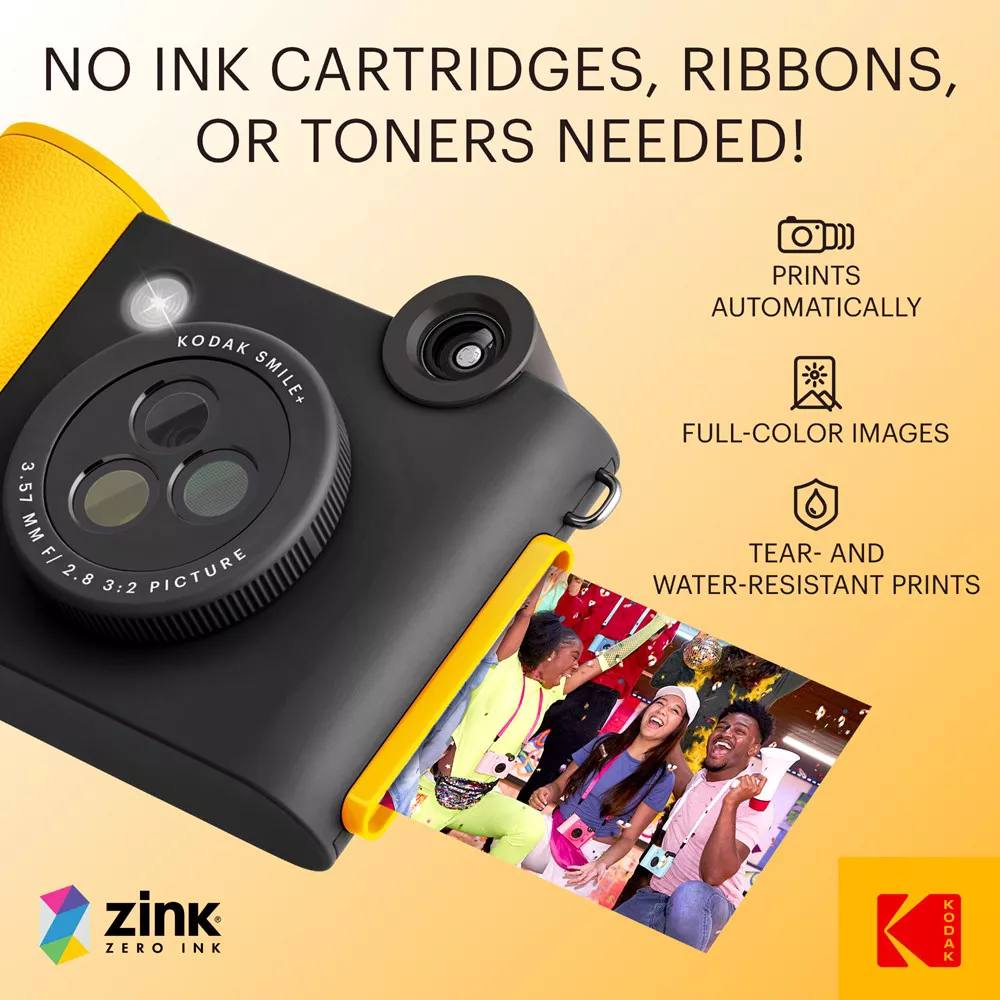 Kodak Smile + Instant Print D/ Camera-Blk