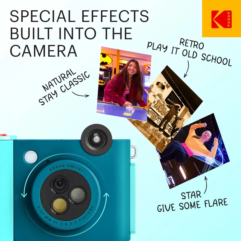 Kodak Smile + Instant Print D/ Camera-Blue