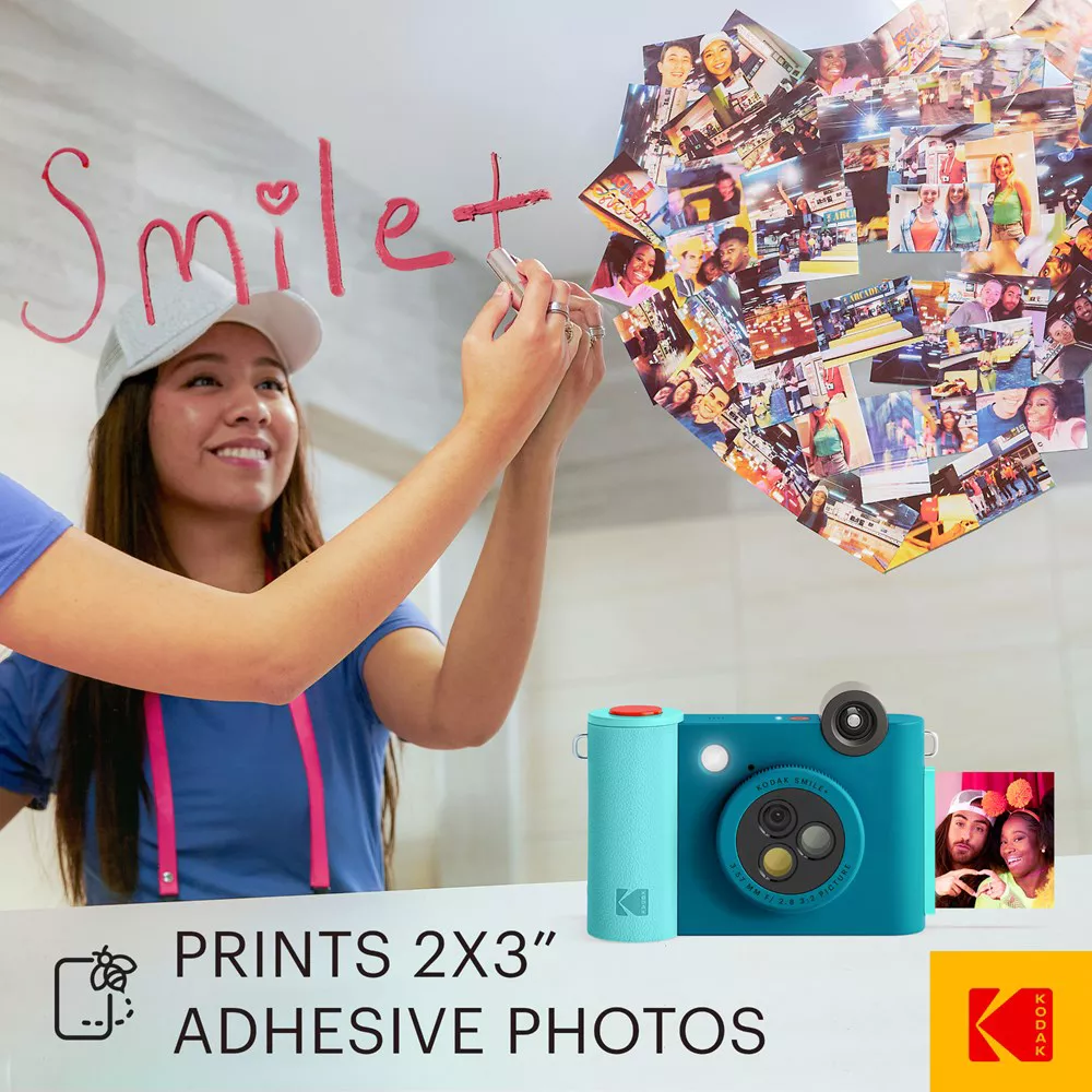 Kodak Smile + Instant Print D/ Camera-Blue