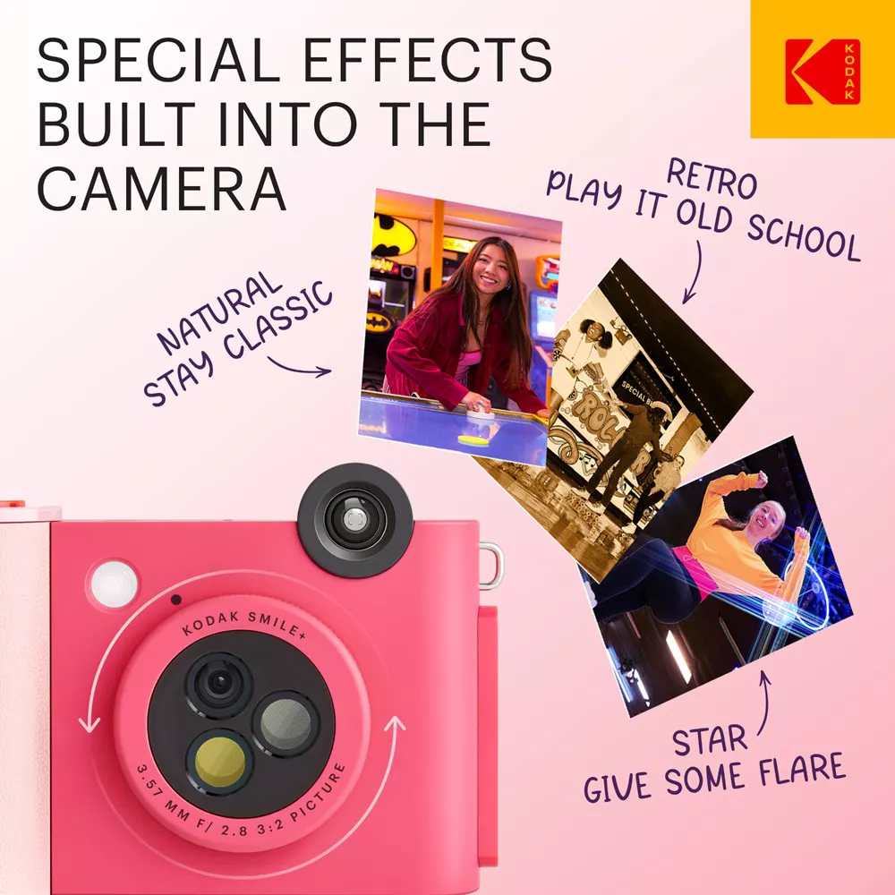 Kodak Smile + Instant Print D/ Camera-Fuchsia