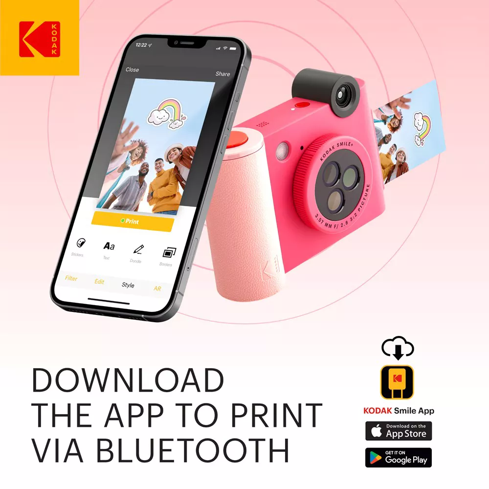 Kodak Smile + Instant Print D/ Camera-Fuchsia