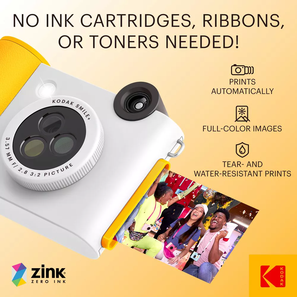 Kodak Smile + Instant Print D/ Camera-White