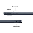 Apple MacBook Air 13-inch M4 chip with 8-core GPU , 16GB, 256GB SSD - Midnight 