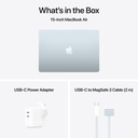 Apple MacBook Air 15-inch M4 chip with 10-core GPU , 16GB, 256GB SSD - Sky Blue 