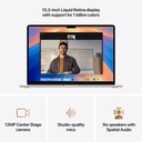 Apple MacBook Air 15-inch M4 chip with 10-core GPU , 16GB, 256GB SSD - Starlight 