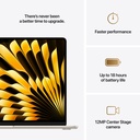 Apple MacBook Air 15-inch M4 chip with 10-core GPU , 16GB, 256GB SSD - Starlight 