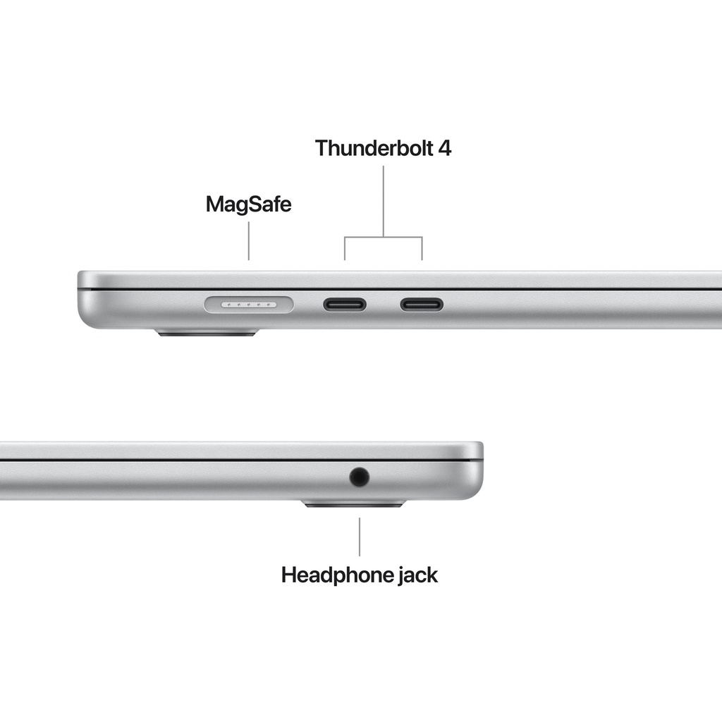 Apple MacBook Air 15-inch M4 chip with 10-core GPU , 16GB, 512GB SSD - Silver 