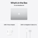 Apple MacBook Air 15-inch M4 chip with 10-core GPU , 16GB, 512GB SSD - Silver 