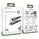 Acefast C1-09 USB-C to USB-C aluminum alloy audio/video transmission full-featured data cable
