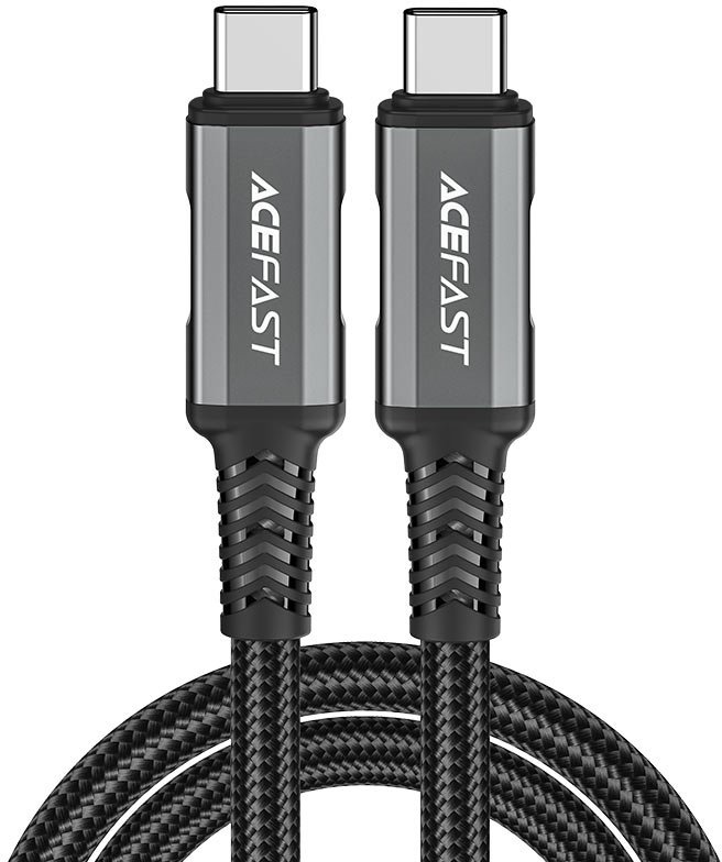 Acefast C1-09 USB-C to USB-C aluminum alloy audio/video transmission full-featured data cable