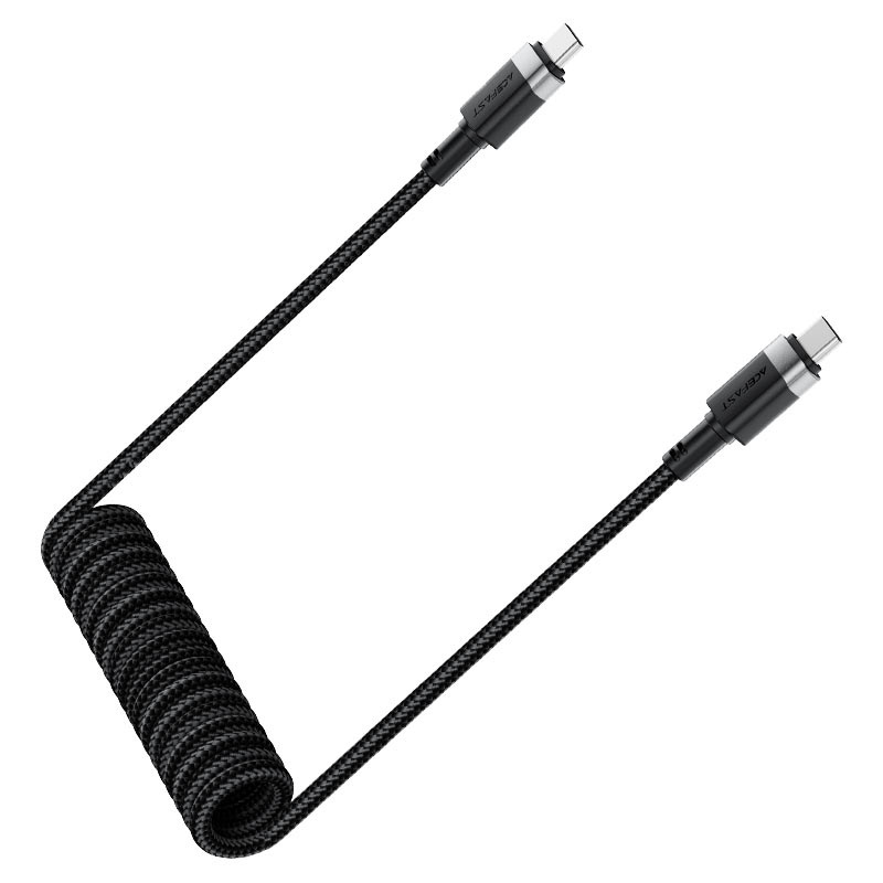 Acefast C14-03 USB-C to USB-C spring charging data cable