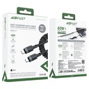 Acefast C14-03 USB-C to USB-C spring charging data cable