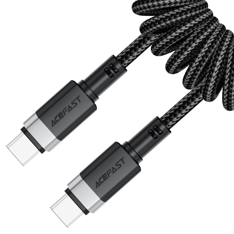 Acefast C14-03 USB-C to USB-C spring charging data cable