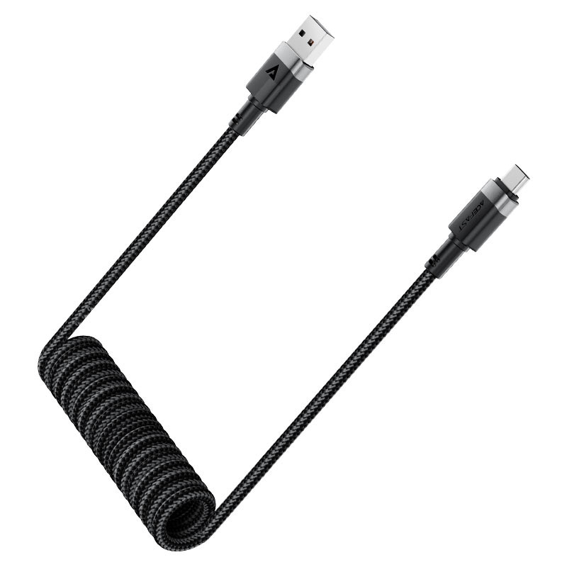 Acefast C14-04 USB-A to USB-C spring charging data cable