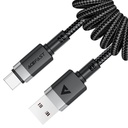 Acefast C14-04 USB-A to USB-C spring charging data cable