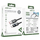 Acefast C15-04 USB-A to USB-C zinc alloy digital display braided charging data cable