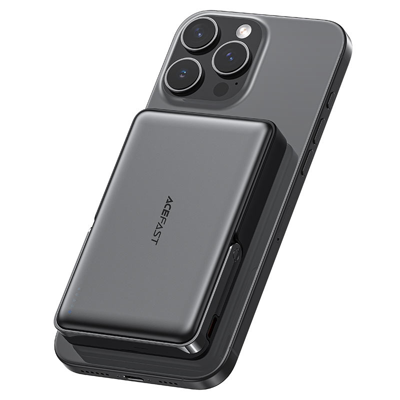 Acefast M17-10000 PD20W/22.5W magnetic fast charging power bank with built-in stand