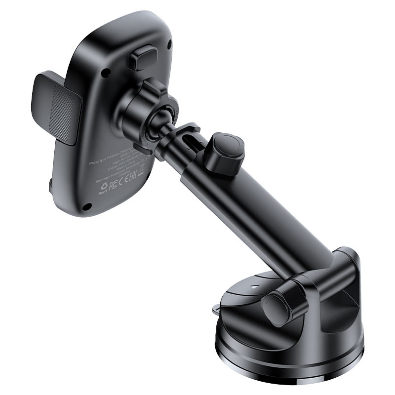 Acefast D49 press type wireless charging car holder for dashboard, Black