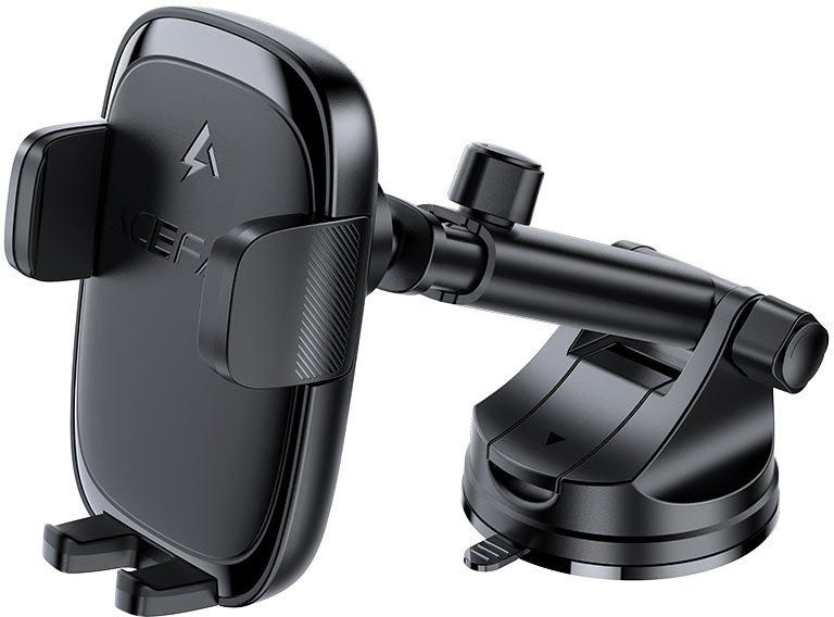 Acefast D49 press type wireless charging car holder for dashboard, Black